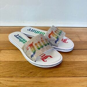 JUICY COUTURE Rainbow Bling Rhinestone Y2k Women's Size 9
